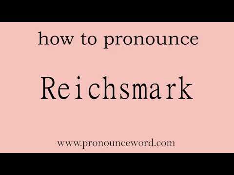 Reichsmark. How to pronounce the english word Reichsmark .Start with R. Learn from me.