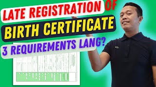 LATE REGISTRATION OF BIRTH CERTIFICATE | REQUIREMENTS AND PROCESS 2023