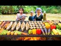 Harvest Giant Fish Pond Fruits To Sell Fishing Skills Cook Food With Single Mom And Children