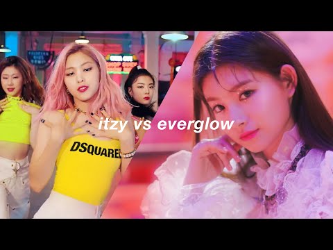 itzy vs everglow