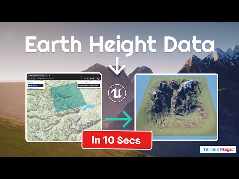 Get Real World Height Data into Unreal Engine Landscapes in Seconds (via TerrainMagic)