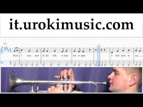 Corso di Tromba Sia - Cheap Thrills Tablature Tab Parte#2 um-i276