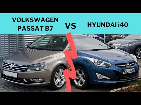 Hyundai i40 1.7 CRDI w porównaniu VW Passat  B7 2.0 TDI.