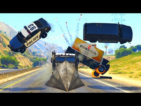 GTA 5 Phantom Wedge Truck Crashes - Impact Compilation - Vikas Gamerz