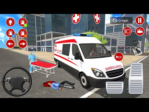 US Ambulance Driving Simulator 2021 - Emergency Van Rescue Driver #4 - Android Gameplay
