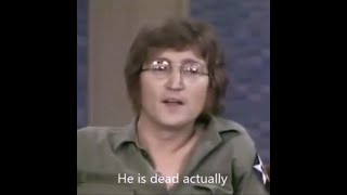 John Lennon &quot;Paul is dead actually&quot;