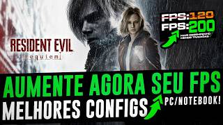 COMO AUMENTAR FPS NO RESIDENT EVIL REQUIEM ! MELHORES CONFIGURAÇÕES PARA MAIS FPS NO RE9 REQUIEM