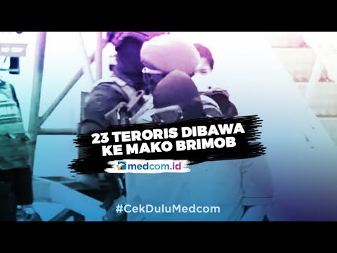 Tiba di Bandara Soetta, 23 Tersangka Terorisme dibawa ke Mako Brimob Depok