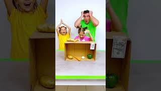 Guessing Vegetables Challenge Is too Exciting #shorts Eva Alisa Family Shorts 
