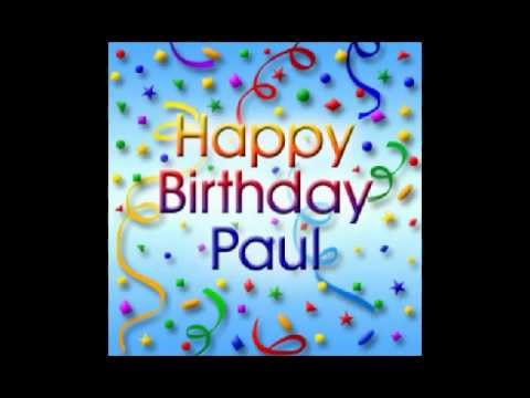 Happy Birthday Paul David