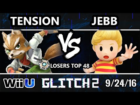 Glitch 2 Smash 4 - Tension (Fox) Vs. JeBB (Lucas) SSB4 Losers Top 48 - Smash Wii U