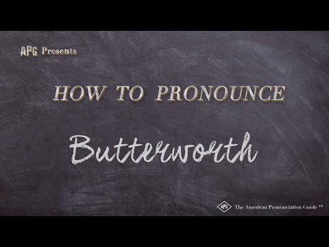How to Pronounce Butterworth (Real Life Examples!)