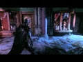 BATMAN ARKHAM KNIGHT WITH A FLUFFY WHITE COAT AND EARS STANDING TALL