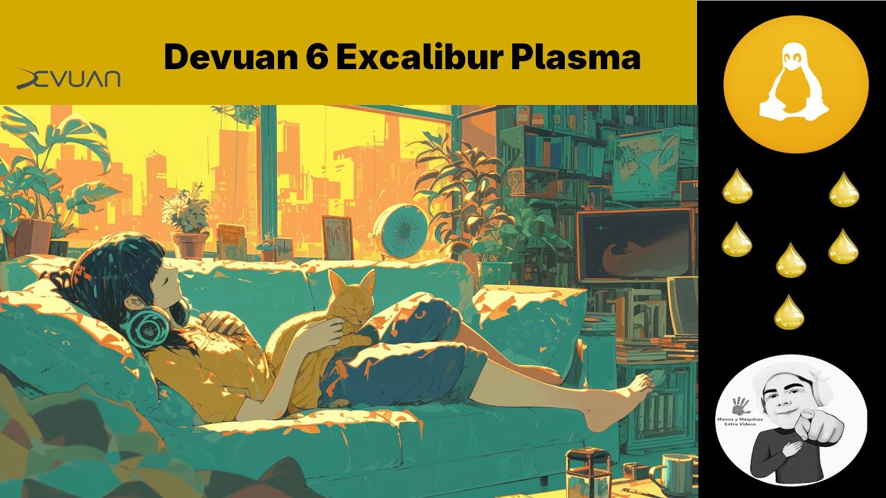 Devuan 6 Excalibur Plasma instalado con iso netinstall Debian 13 sin systemd