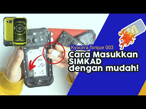 Cara mudah masukkan simkad / Kyocera Torque G03 / phone tahan lasak