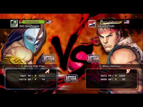 USF4 Ranked Match DSC ShinPhoenix (Vega) vs AdrianDaTruth (Ryu)