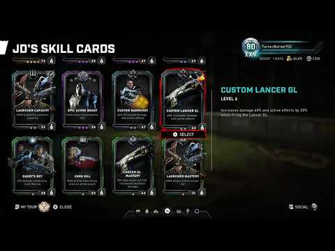 Gears 5 Operation 4 PVE: JD skill cards. Horde. Escape.