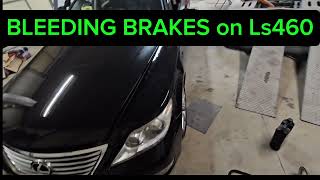 Lexus ls460 BLEEDING BRAKES 1 VERY IMPORTANT STEP !!! WATCH VIDEO