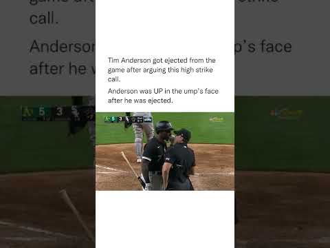 Tim Anderson was ejected last night for this exchange. #shorts #baseball #mlb