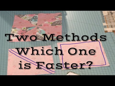 EASY PINWHEEL BLOCK: Two different methods