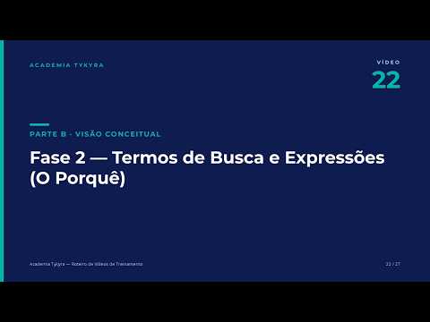 Fase 2 — Termos de Busca e Expressões (o porquê)