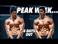 PEAK WEEK!! | 4 DAYS OUT LOW CARB DAY