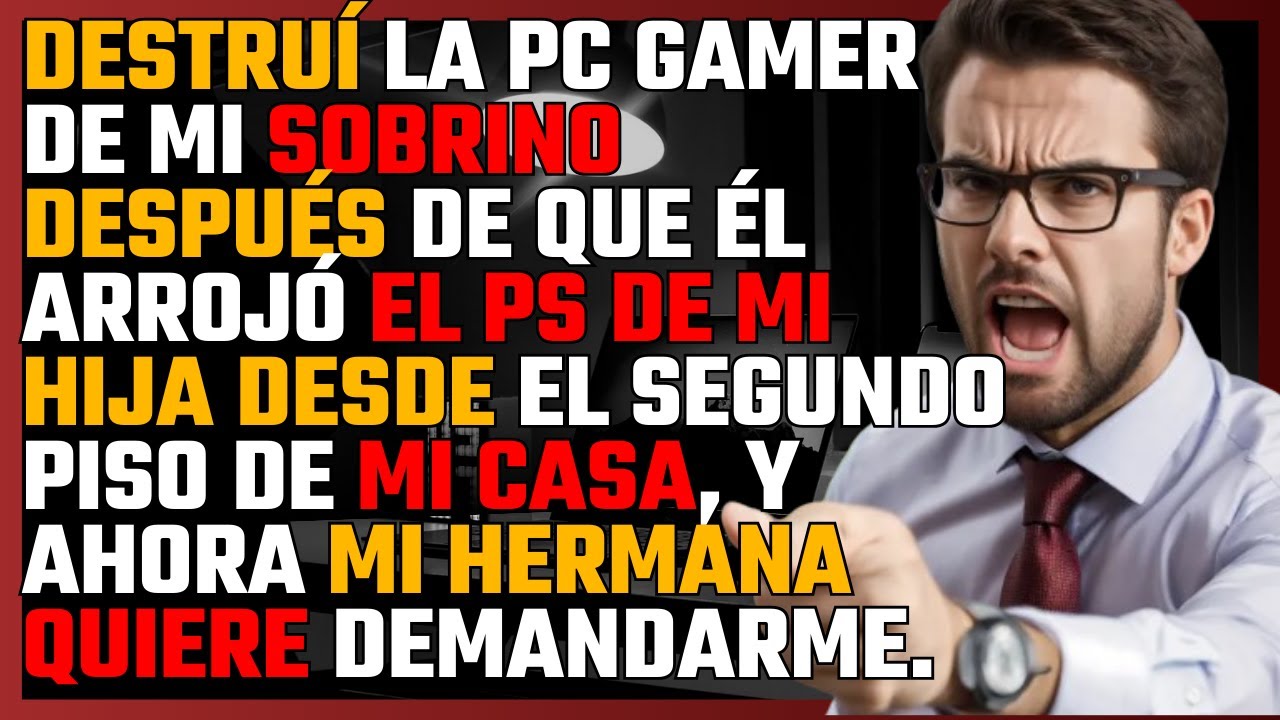 Destruí la PC GAMER de mi SOBRINO después de que él arrojó el PS de mi HIJA desde el SEGUNDO PISO