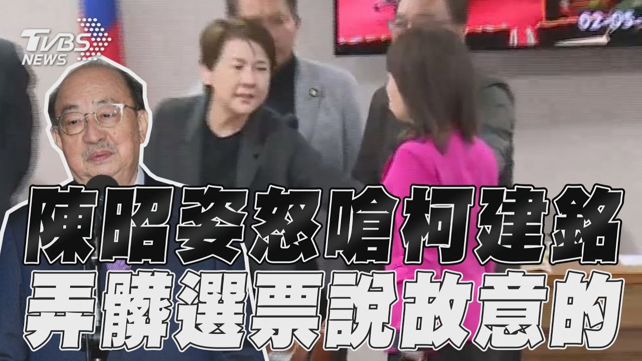立院協商前陳昭姿為廢票喊冤 怒問柯建銘:你怎麼可以這樣對我