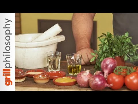 Pork spit roast marinated - kontosouvli recipe (ENG sus) | Grill philosophy