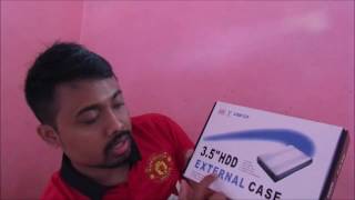Pasang Hard disk External Case 3.5