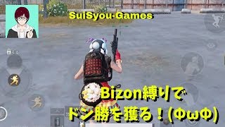 【PUBGモバイル】Bizon縛り(ソロ)でドン勝をGETしました！！【ゲーム実況】
