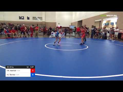 2018 Women's National /UWW Cadet Women 36-40 RR Rnd 3 - Madeline Rearick (Team) Vs. Karina Torres