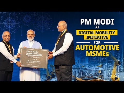 PM Modi attends Digital Mobility Initiative for Automotive MSMEs in Madurai, Tamil Nadu