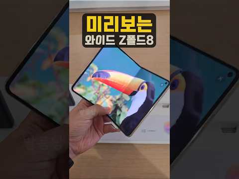 갤럭시 Z폴드8 와이드 실물 느낌?