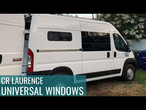 CR Laurence Universal Window Install! Ram ProMaster Van Build Conversion - Episode 11 | Jason Klunk