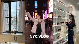 COME TO NYC WITH ME + Hero Cosmetics Brand Trip, Moulin Rouge Broadway Show, Shopping + More