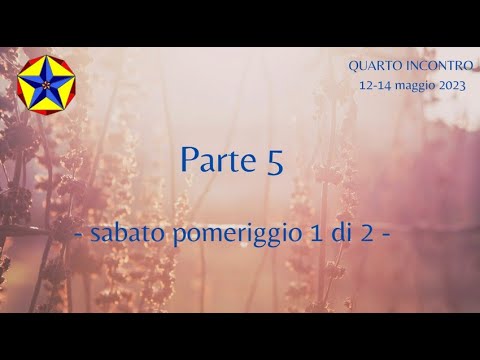 Percorsi per Essere nell'Essere - QUARTO incontro - parte 5 di 9, 12-14 maggio 2023