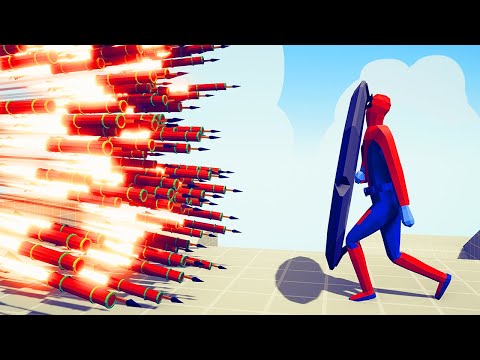SPIDERMAN REFLECT SHIELD vs 1000x OP UNITS | TABS - Totally Accurate Battle Simulator