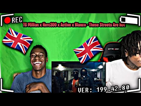 AMERICANS REACT TO Uk Drill🇬🇧🔥 | TG Millian x Herc300 x Active x Blanco - These Streets Are Hot