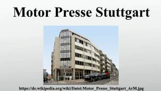 Motor Presse Stuttgart