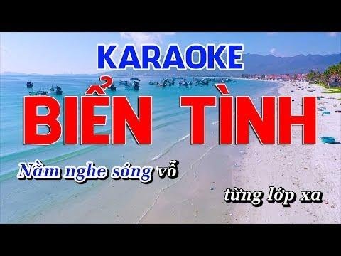 Karaoke Biển Tình // NHẠC SỐNG Tone Nam