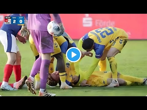 Calvin Brackelmann suffers serious injury in the 2nd Bundesliga match between Kiel and Paderborn ...