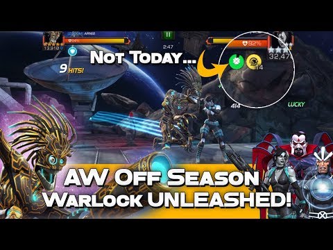 #AW Off Season vs H-S-H - Warlock vs. Rank 5 DOMINO on SafeGuard - Marvel Contest Of Champions