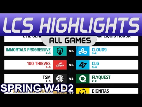 LCS Highlights Week4 Day2 LCS Spring 2023 All Games By Onivia