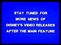 Walt Disney Stay Tuned For More News Of Disney S Video Releases After The Main Feature VHS 1990s