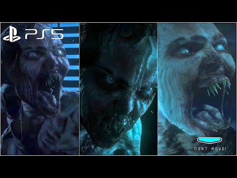 Every Wendigo Monster Encounter in UNTIL DAWN PS5 4K60fps