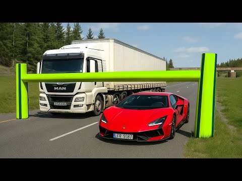 Cars vs Low Pipes Challenge #8 in BeamNG Drive!