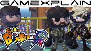 Super Bomberman R's 2.1 Update Tour! Solid & Naked Snake, Raiden & Grand Prix Mode Gameplay (Switch)