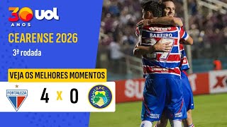 FORTALEZA GOLEIA O QUIXADÁ E VENCE A PRIMEIRA PARTIDA NO CEARENSE; VEJA OS MELHORES MOMENTOS