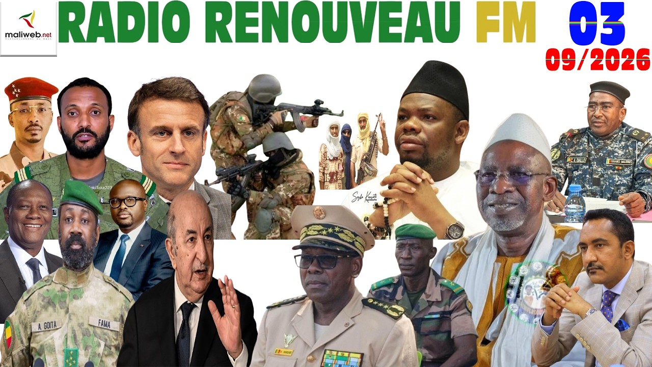 La Revue de Presse de la RADIO Renouveau FM du 03 Septembre 2026